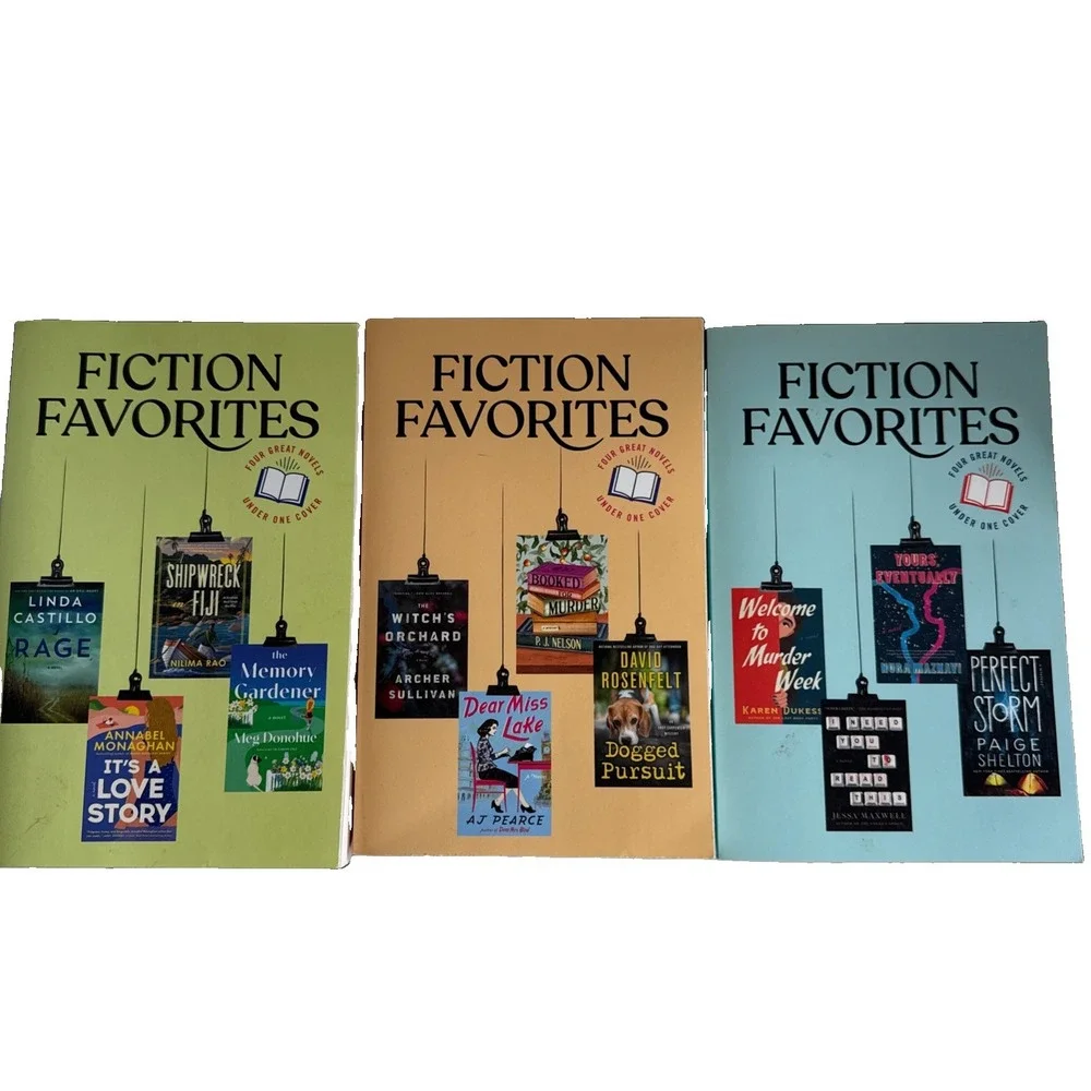 Reader's Digest Fiction Favorites Lot 3 Paperback Books/12 Novels Mystery Etc